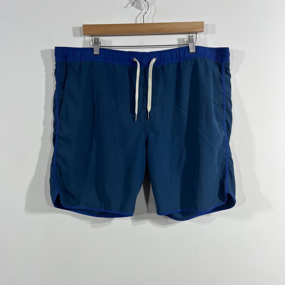 Fair Harbor Coastal Beachy Mens Blue Swim Trunks Board Shorts Resort Size XL